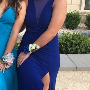 blue prom dress